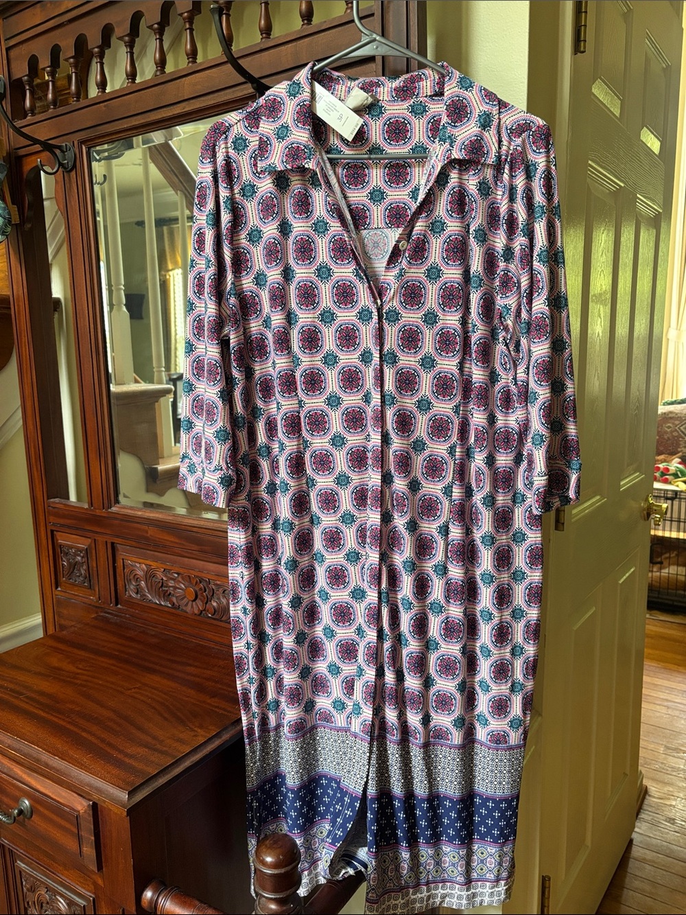 NWT Chicos Patterned Midi Dress
